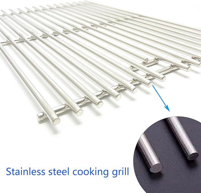 19" Stainless Steel 2 Grates for Bakers and Chefs GR2039201-BC-00, ST1017-012939 Brinkmann 810-8532-F 810-2200-0, 810-2210-0 810-2310-0 810-8401-S 810-8532-F 810-8534-S Chef BIG-8116 Grill