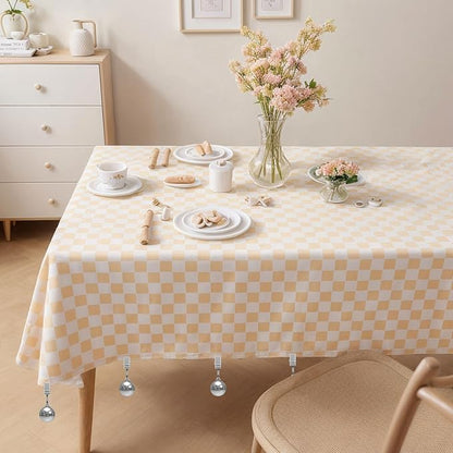 10 Pack Heavy Tablecloth Weights, Stainless Steel Balls with Metal Clips, Curtain Weights for Outdoor, Table Cover Weights for Decoration, Outdoor Picnic, Garden Flag, Family Dinner