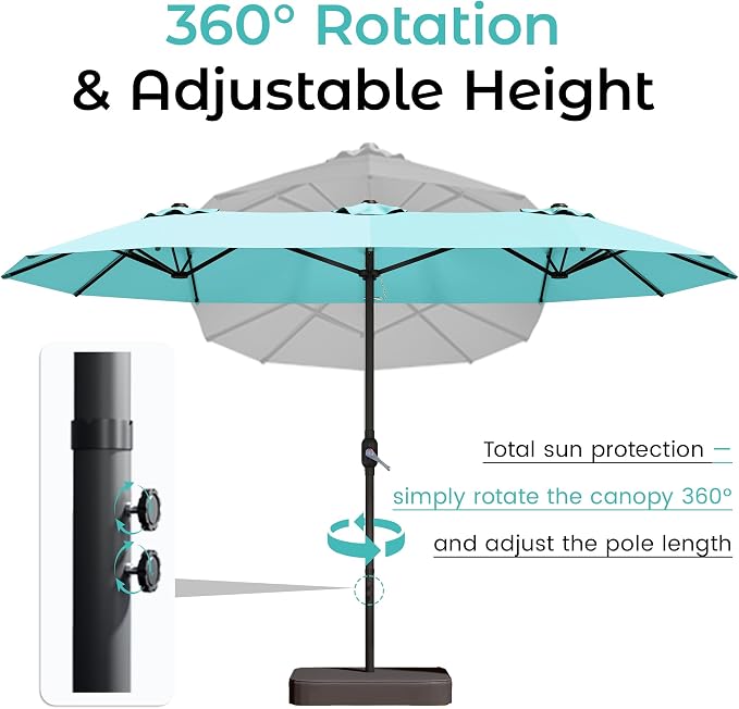 DomeShade 15ft Outdoor Umbrellas - Image 7