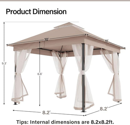 10' X 10' Waterproof Patio Gazebo - Image 2