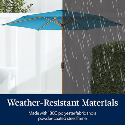 Best Choice Products 10ft Market Umbrella, Outdoor Sun Shade - Image 5