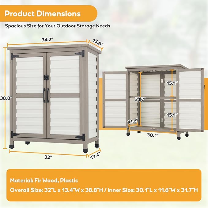 PetsCosset Outdoor Storage Cabinet - Image 2