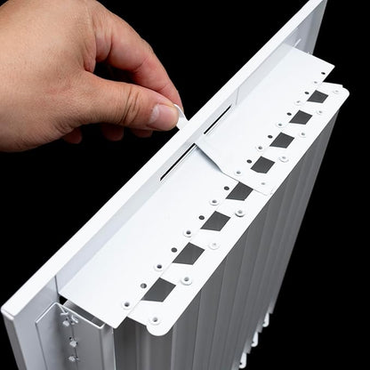 [5 Pack] Fits 14x6 Duct Opening Steel Adjustable Air Supply Grille by Handua | Register Vent Cover Grill for Sidewall and Ceiling | White | Out. Dim.: 15.75" X 7.75"