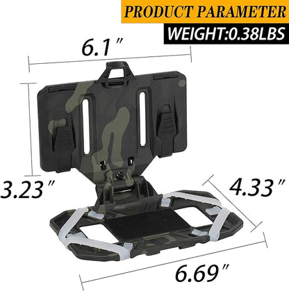 Tactical Molle Phone Holder for Plate Carrier Vest, Quick Release & Adjustable Phone Mount, Compatible with 4.7-6.7 inch Smart Phones, Durable Tactical Accessories for Outdoor Enthusiasts