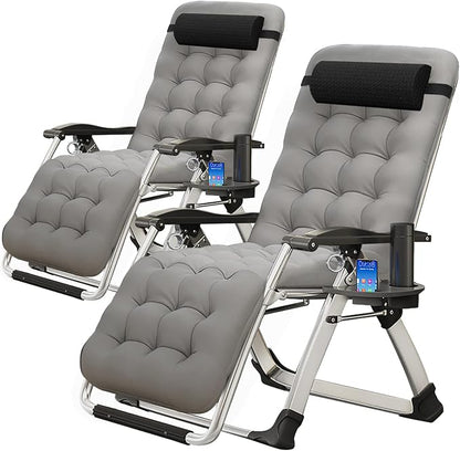 MOPHOTO Zero Gravity Chair, Outdoor Padded Lounge Chair by MOPHOTO