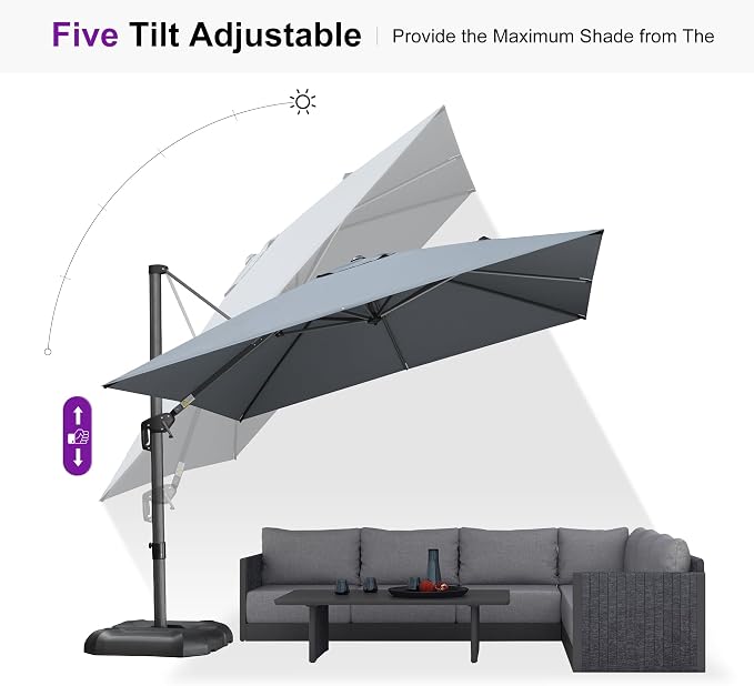 PURPLE LEAF Patio Umbrella - Image 7
