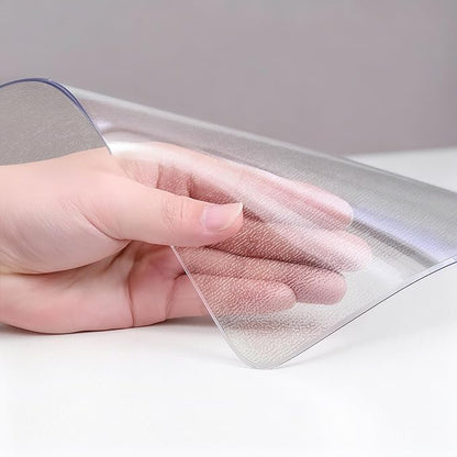 Frosted Table Protector 42 x 60 Inch, 1.9mm Thick Waterproof PVC Plastic Table Cover, Durable Table Pad for Dining Room, Kitchen, Writing Desk, and Coffee Tables