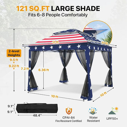 COOS BAY 11x11 Pop Up Gazebo - Image 3