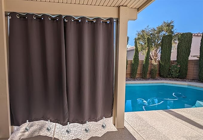 12 Pack Curtain Weights for Outdoor and Indoor, Stainless Steel Weight Clip for Drapery, Pergola, Patio, Gazebo, Cabana