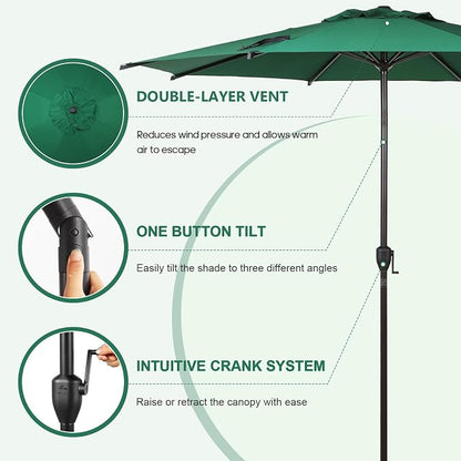 Abba Patio 11FT Lyon Outdoor Patio Umbrella Outdoor Table Umbrella - Image 2