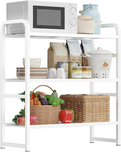 3 Tier Simple Shelf Organizer for Indoor Outdoor, Waterproof Heavy Duty Steel - Image 3