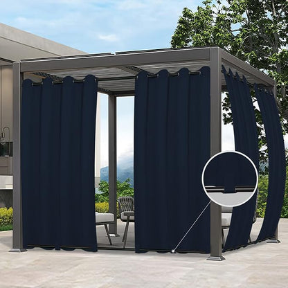 Easy-Going Outdoor Curtains for Patio 1 Panel, 54x84 inch, Weatherproof Privacy by Easy-Going