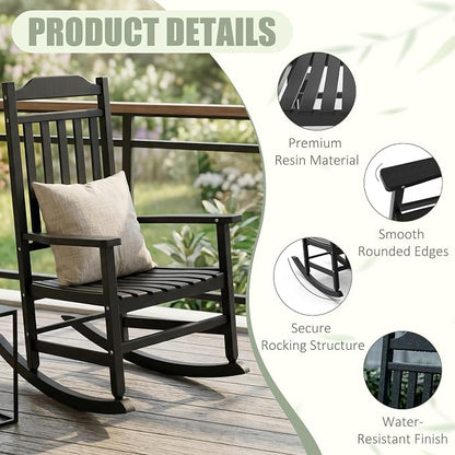 EFU Outdoor Rocking Chairs Set of 2 - Image 5