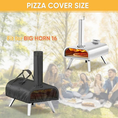 Pizza Oven Cover for BIG HORN 16,TwoPone Waterproof Pizza Oven Accessories Carry Cover for Outdoor