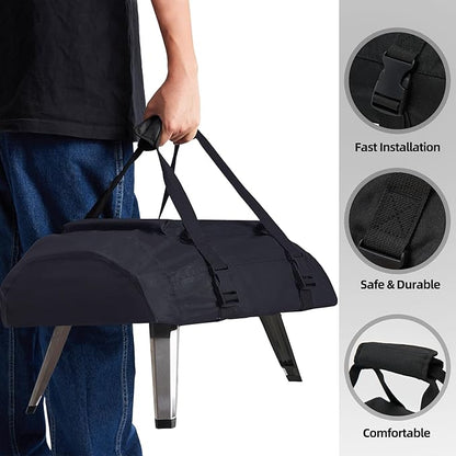 NOELIFE Pizza Oven Cover for Ooni Koda 16, Accessories for Ooni 16, Waterproof Pizza Maker Carry Cover with Top Pocket for Attachments, with Straps in the Bottom for Fixation (Oven Not Included)