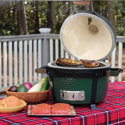 KAMaster Cast Iron Cooking Grids Grates Compatible with Small and Mini-max Big Green Egg Charcoal Grill Round Grill Grate(13"-Fit Small/Mini-max)