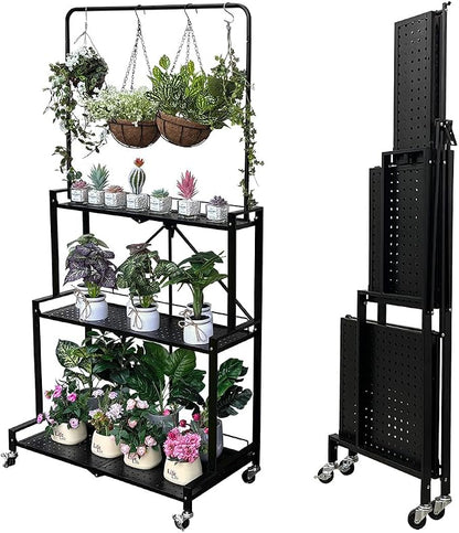 lumizone Foldable 4-Tier Plant Stand by Lumizone