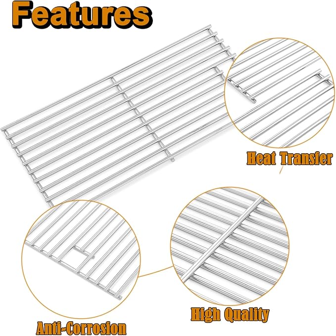 740-0780 Grill Grates Replacement Parts for Kitchenaid 720-0745A 720-0745B 720-0745 810-0021 Jenn-air Grill Parts 720-0727 720-0709B 720-0709 Perfect Flame 3019L LPG 3019LNG 3019L Cooking Grates
