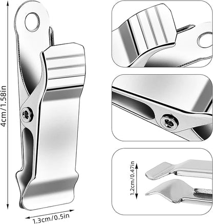 NATZERAT16 Pcs Metal Mini Clamps Mini Spring Clamp Crocodile Alligator Clips Alligator Clamps 1/2 Inch mini alligator clips for Work, Clothes, Photos, Curtains，smooth jaw， 5/16 inch capacity