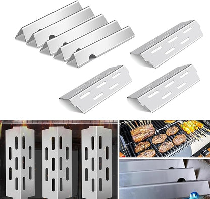 Flavorizer Bars and Heat Deflectors for Weber Genesis II 300/LX 300, GS4 Genesis ii E-310 ii E-315 ii E/S335 ii se-335 Grill (304 Stainless Steel, 66032 * 5+ES/410 * 3)