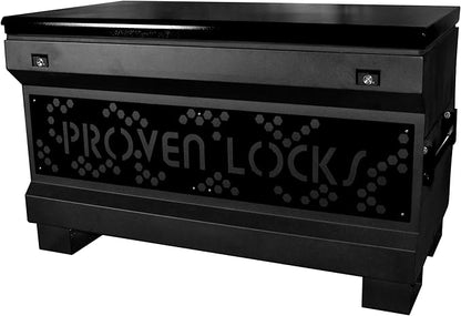 Proven Industries 48" Job Site Box, Heavy Duty Steel Tool Box, Made in the USA