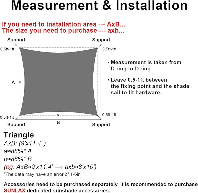 Sun Shade Sail 13'x13' Terra Red Rectangle Custom Size | 95% UV Block, Cooling - Image 2