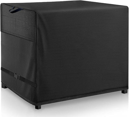Outdoor Prep Table Cover- Heavy Duty Waterproof Cover for Outdoor Stainless Steel Table,Compatible with 54 inch Outdoor Utility Cart and Storage Cabinet Black