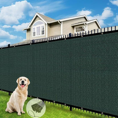 Petgrow Fence Privacy Screen 6FT X 45FT– Heavy Duty (HDPE) Outdoor Shade Mesh Cloth, 90% Blockage Fencing Shade Net Cover for Garden, Backyard, Balcony & Swimming – UV Protection, Windproof