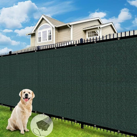 Petgrow Fence Privacy Screen 4FT X 51FT– Heavy Duty (HDPE) Outdoor Shade Mesh Cloth, 90% Blockage Fencing Shade Net Cover for Garden, Backyard, Balcony & Swimming – UV Protection, Windproof
