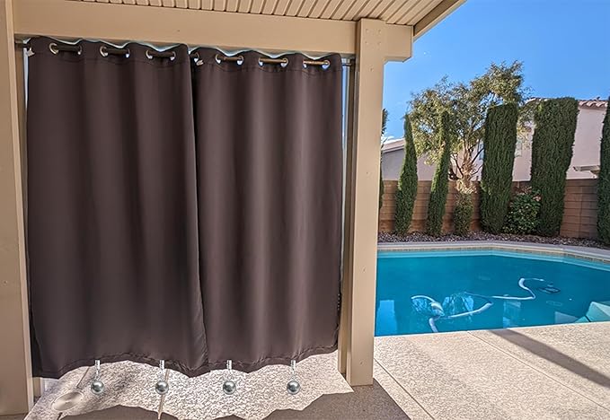 16 Pack Weights for Outdoor Curtains - Stainless Steel Clip Down Weights for Pergola, Patio, Gazebo, Cabana - Garden Flag, Shower Curtain, Tablecloth Drapery
