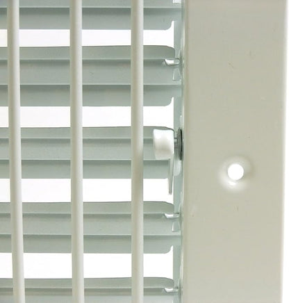 24" X 14" Adjustable AIR Supply Diffuser - HVAC Vent Cover Sidewall or Ceiling - Grille Register - High Airflow - White [Outer Dimensions: 25.75"w X 15.75"h]