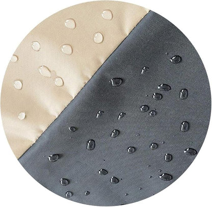 60 Inch Heavy Duty Waterproof Round Fire Pit/Table Cover, Weather Resistant Material Patio Cover, 60" D X 24" H