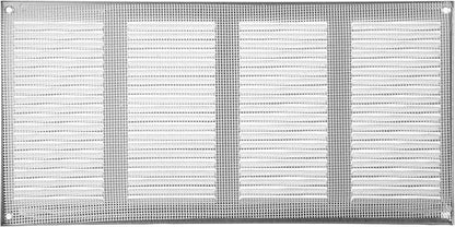 Vent Systems 16" x 8" Inch (Overall Dimensions) Pack of 10 - Galvanized - Air Vent Cover Metal Air Return Grill - Built-in Pest Guard Screen - HVAC Vent Duct Cover for Home Improvement