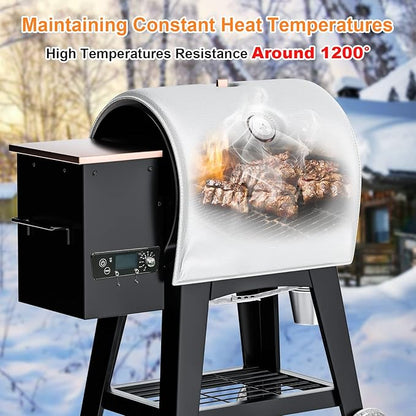 Utheer Thermal Insulated Blanket for Pit Boss Lexington 540 Wood Pellet Grill fits Pit Boss Lexington/Sportsman/Navigator 540/500/550 Grill Smoker Insulation Blanket Accessories PB500NX PB500SP PB550G