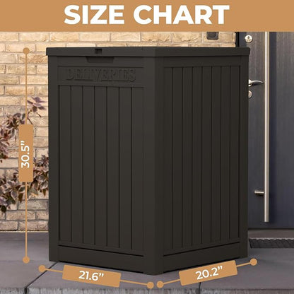 55 Gallon Package Delivery Box for Outside, Weather Resistant UV Protection - Image 4