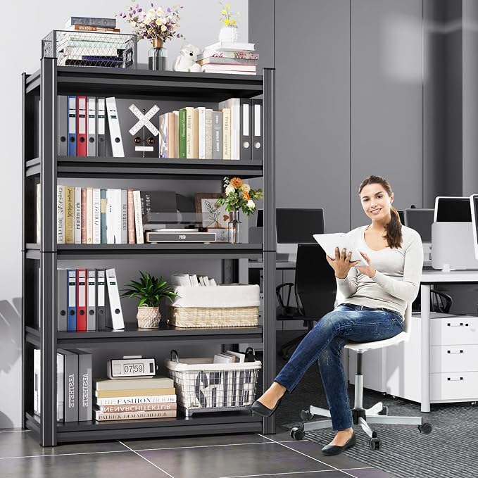 2-pack 46''W Storage Shelves, Adjustable Shelving Unit, 5T Metal Garage Shelving - Image 8