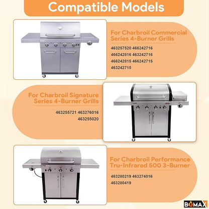 17 Inch Grill Grates for Charbroil TRU Infrared Grill 4-Burner 463255020 463257520 463242715 463242716 463276016 466242715 466242716 466242816 G533-0009-W1, for Charbroil Grill Replacement Parts