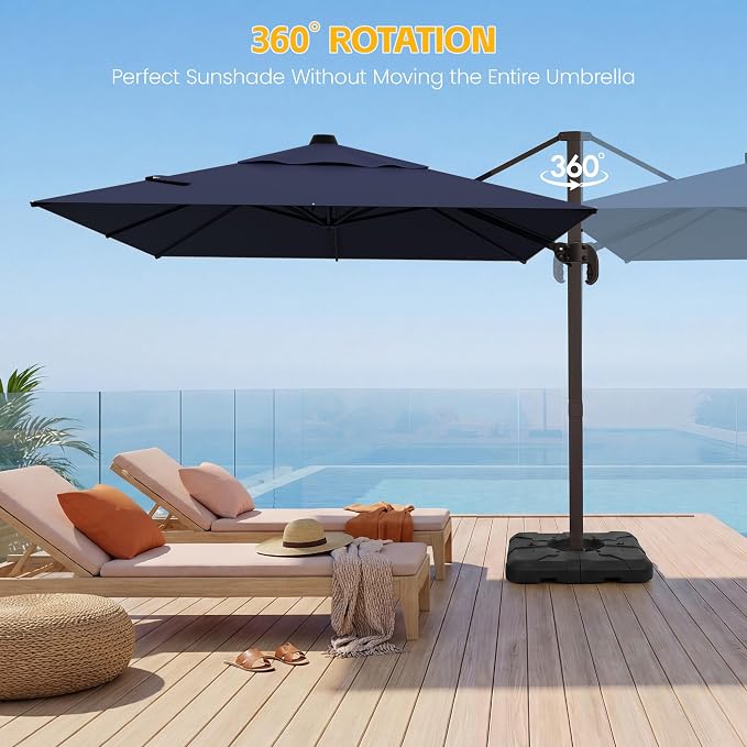 10x10 FT Patio Cantilever Umbrella - Image 3