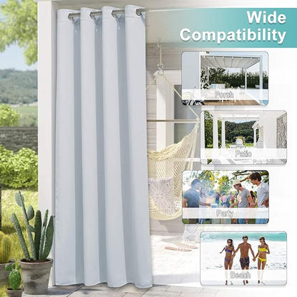NICETOWN Patio Curtain for Outdoor Waterproof, Home Fashion Machine Washable - Image 8