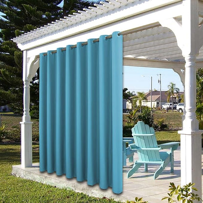 BONZER Outdoor Curtains for Patio Waterproof Thick Privacy Extra Wide | Grommet - Image 8