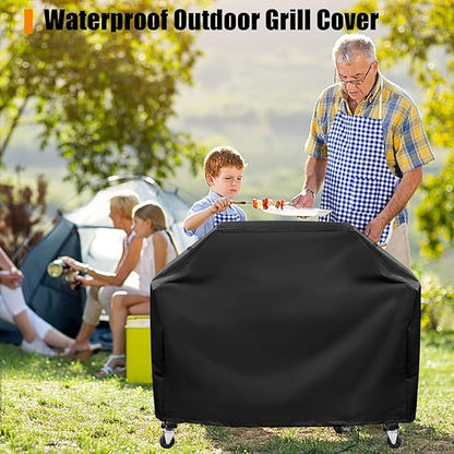 Grill Cover for Captiva Designs 4-Burners Propane Gas BBQ Grill, Waterproof Cover for Protecting Outdoor Griddle/Propane Griddle/Gas Grill
