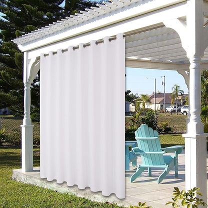 BONZER Outdoor Curtains for Patio Waterproof Thick Privacy | Wide Grommet Light - Image 7