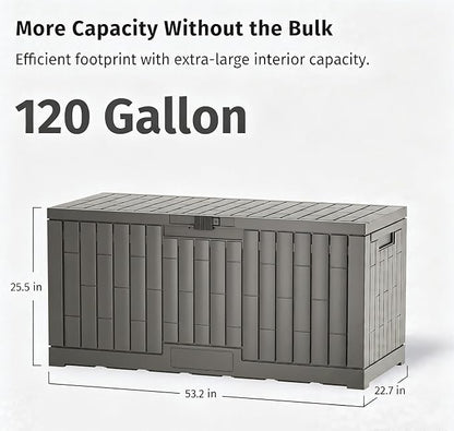 120 Gallon Resin Deck Box, Package Delivery Box - Image 2