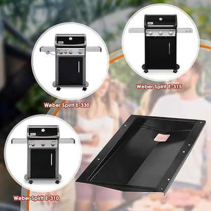 69804 Grease Tray for Weber Spirit 300 Series Grills, Drip Pan Tray for Weber Spirit E-310 (2013 and Newer), Spirit E-310 E-320 E-330 S-310 S-320 S-330, Grease Tray for Weber 69804 Parts