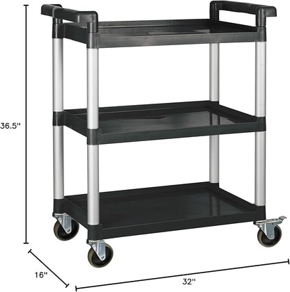 Winco Utility Cart, Black, 32" x 16"