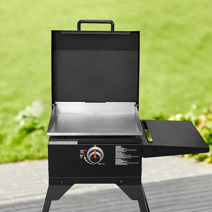 Stanbroil Stainless Steel Flat Top Griddle for Blackstone 17 Inch Tabletop Grill Station, Griddle Replacement Top with Rear Grease System