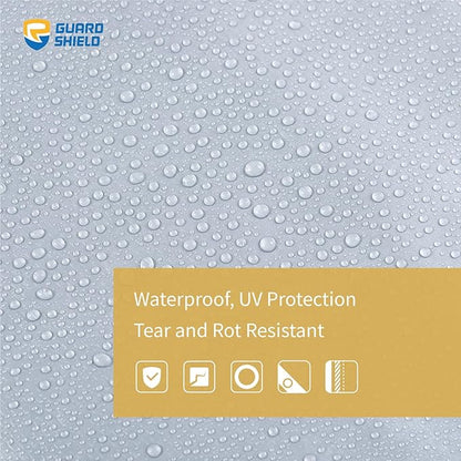GUARD SHIELD Silver Tarp Waterproof 15x15 Feet Medium Duty All Purpose Poly Tarps Cover 7mil