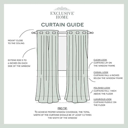 Exclusive Home Cabana Solid Indoor/Outdoor Light Filtering Hook-and-Loop Tab - Image 14
