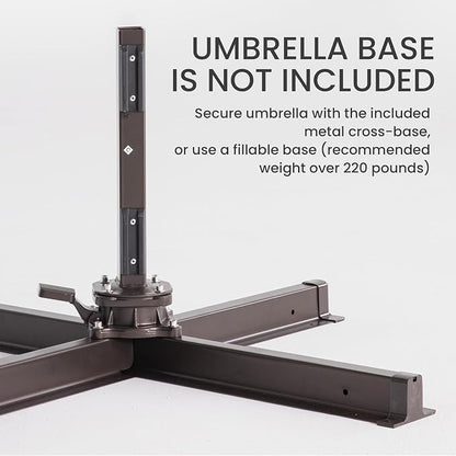 10x10 FT Outdoor Cantilever Patio Umbrella - Image 2