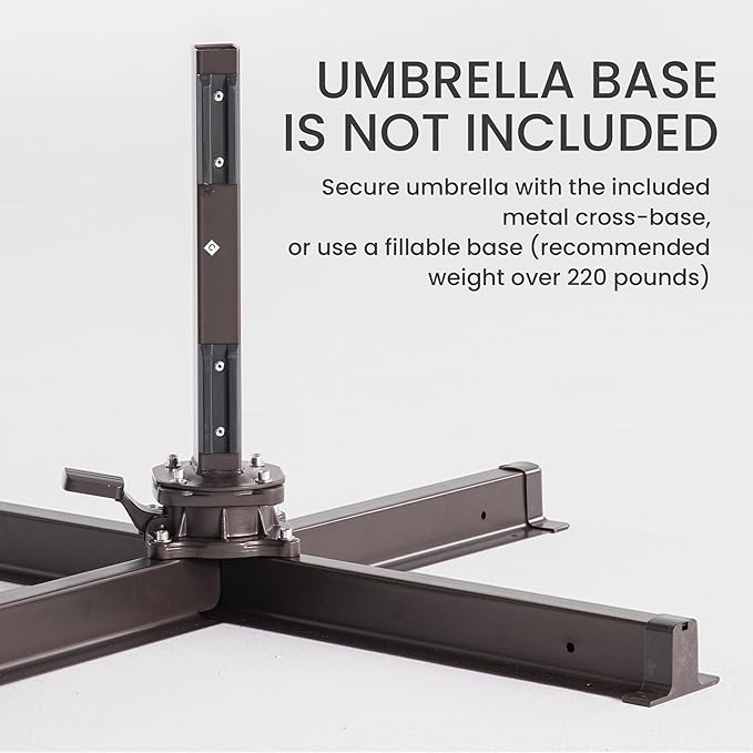 10x10 FT Outdoor Cantilever Patio Umbrella - Image 2